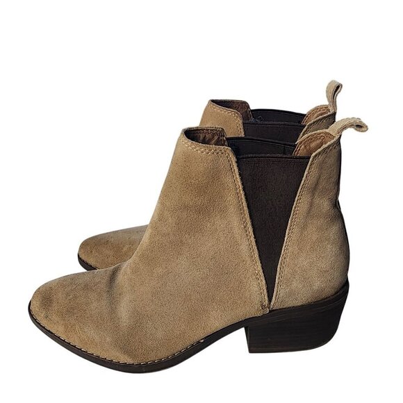 White Mountain Leather Hammond Chelsea Boot Tan Suede Size 9.5 - Picture 3 of 14